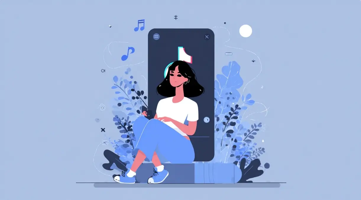 TikTok profil med många följare